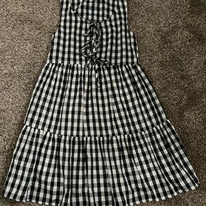 Altar'd State Black and White Gingham Dress